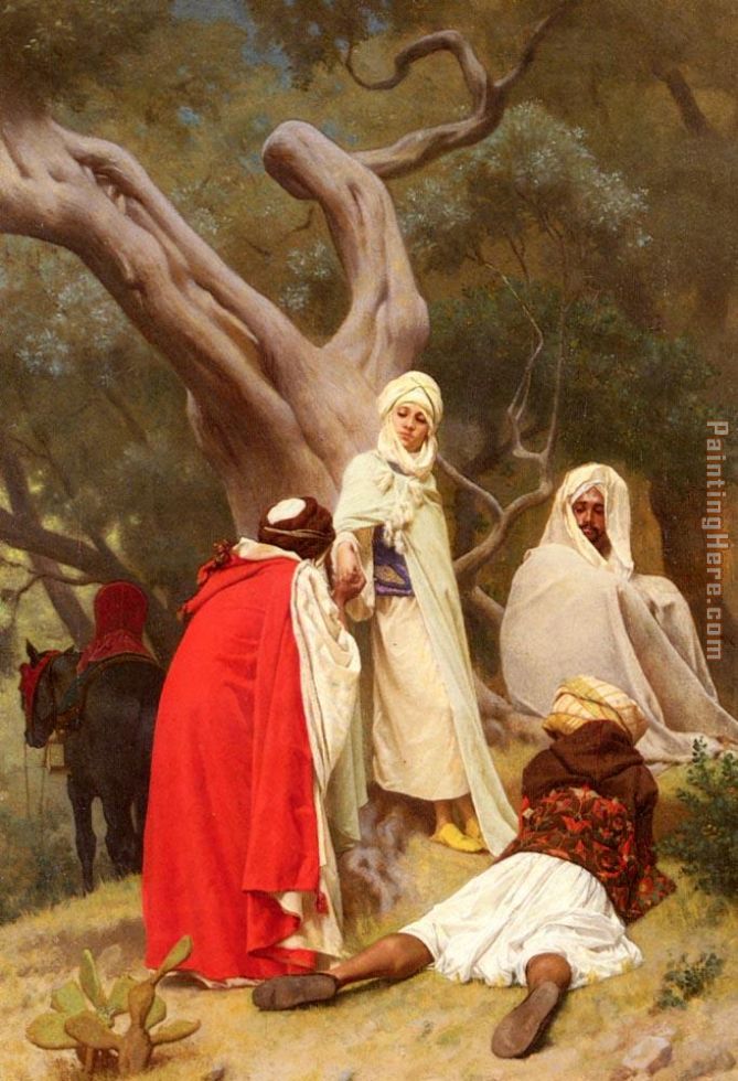 Reception Of An Emir painting - Gustave Clarence Rodolphe Boulanger Reception Of An Emir art painting